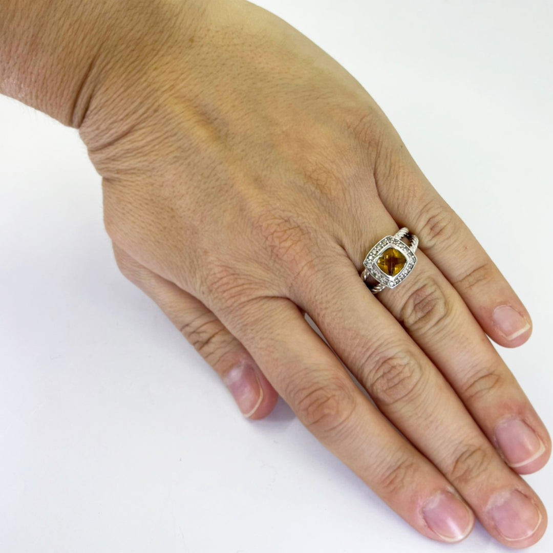 David Yurman Petite Albion Citrine Ring Jae's Jewelers Coral