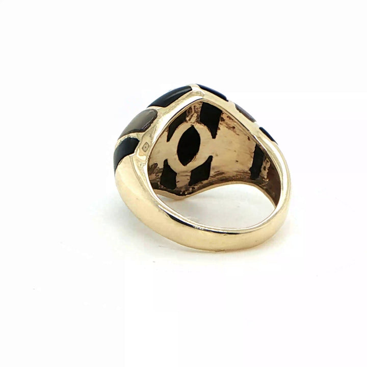 14K Yellow Gold MAZ Dome Ring
