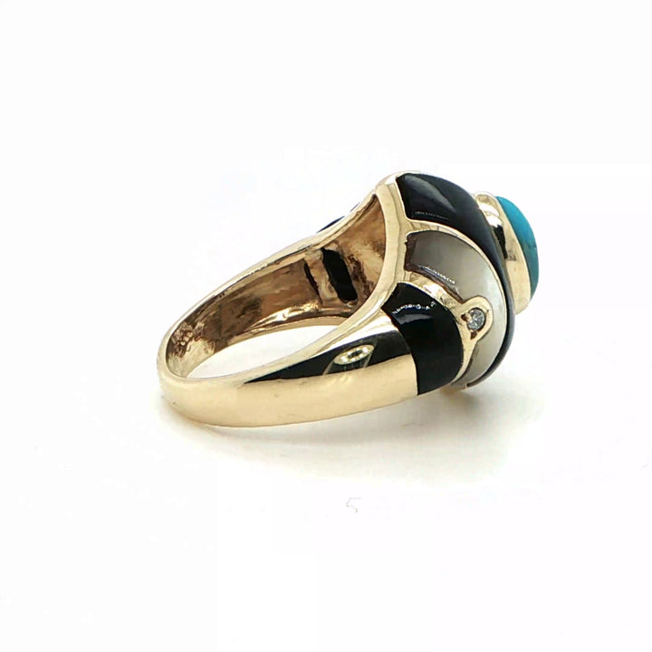 14K Yellow Gold MAZ Dome Ring