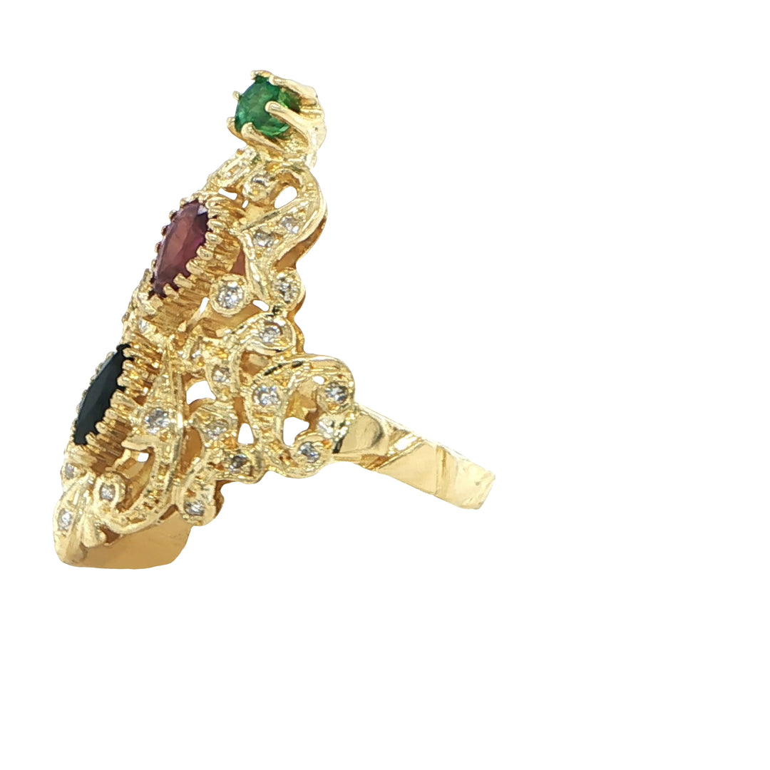 18K Yellow Gold Fashion Ring