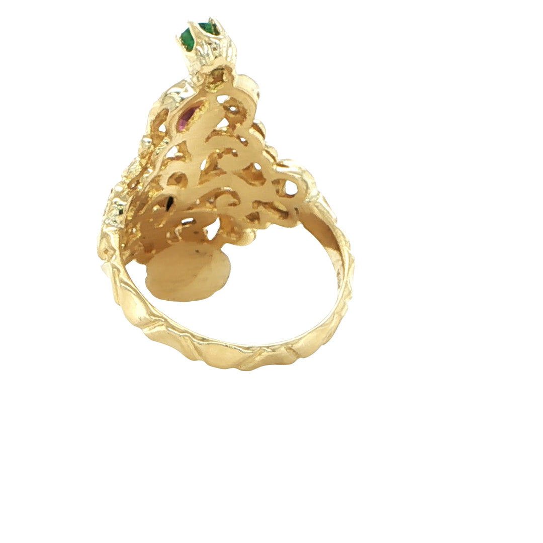18K Yellow Gold Fashion Ring