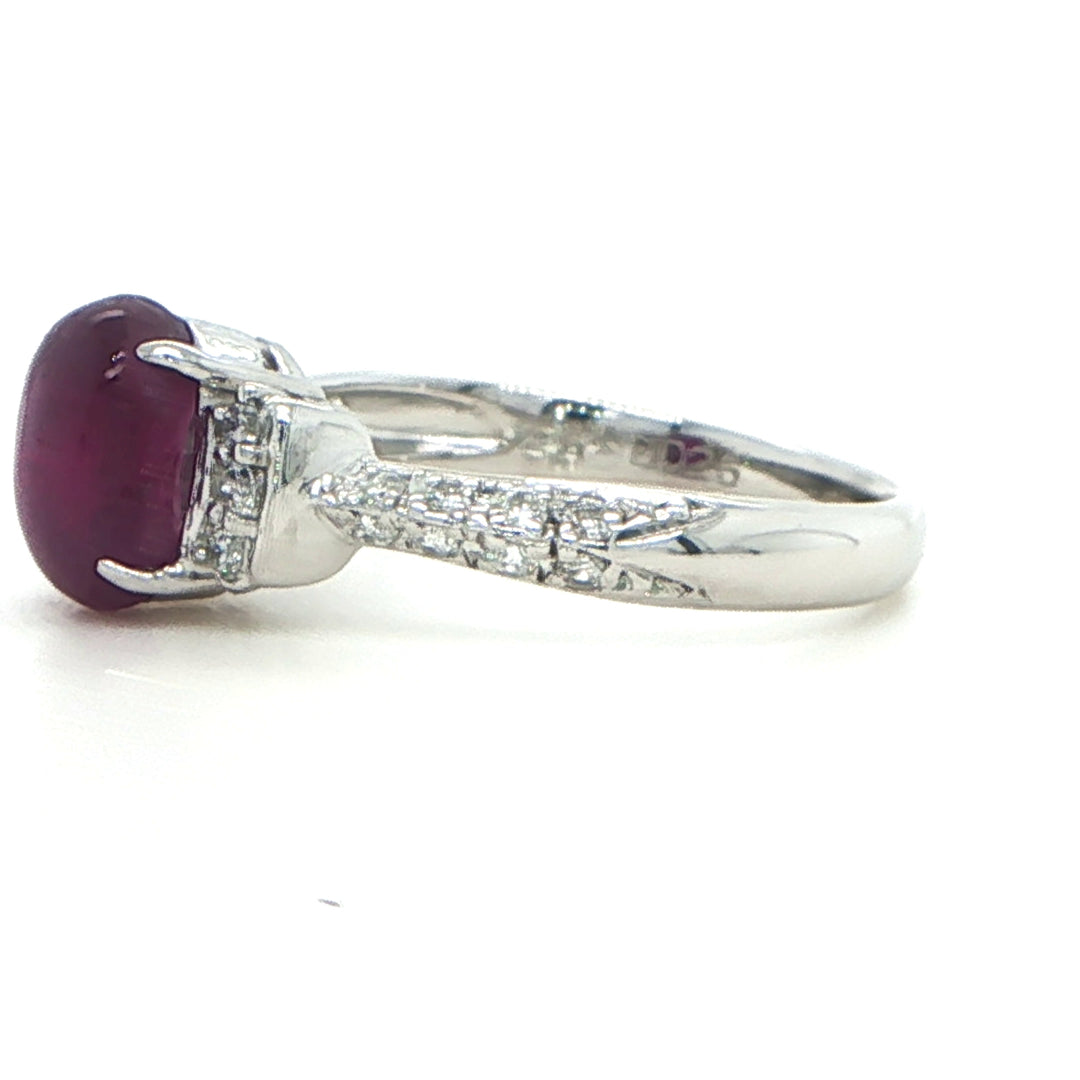 Platinum Star Ruby & Diamond Ring