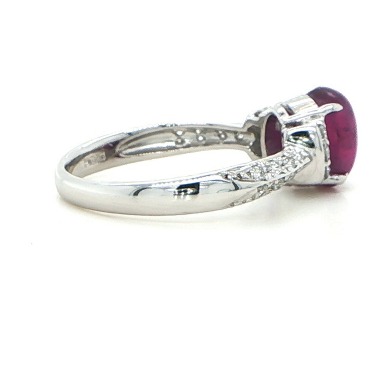 Platinum Star Ruby & Diamond Ring