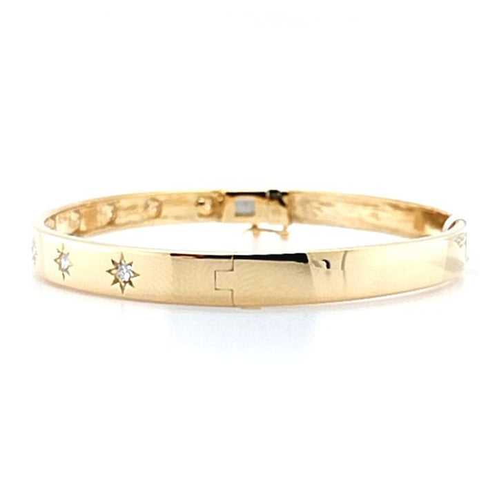 Star Bangle with Diamonds