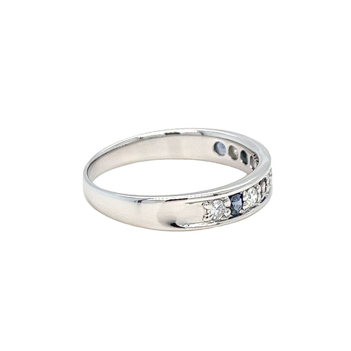 Platinum Brazilian Alexandrite & Diamond Band