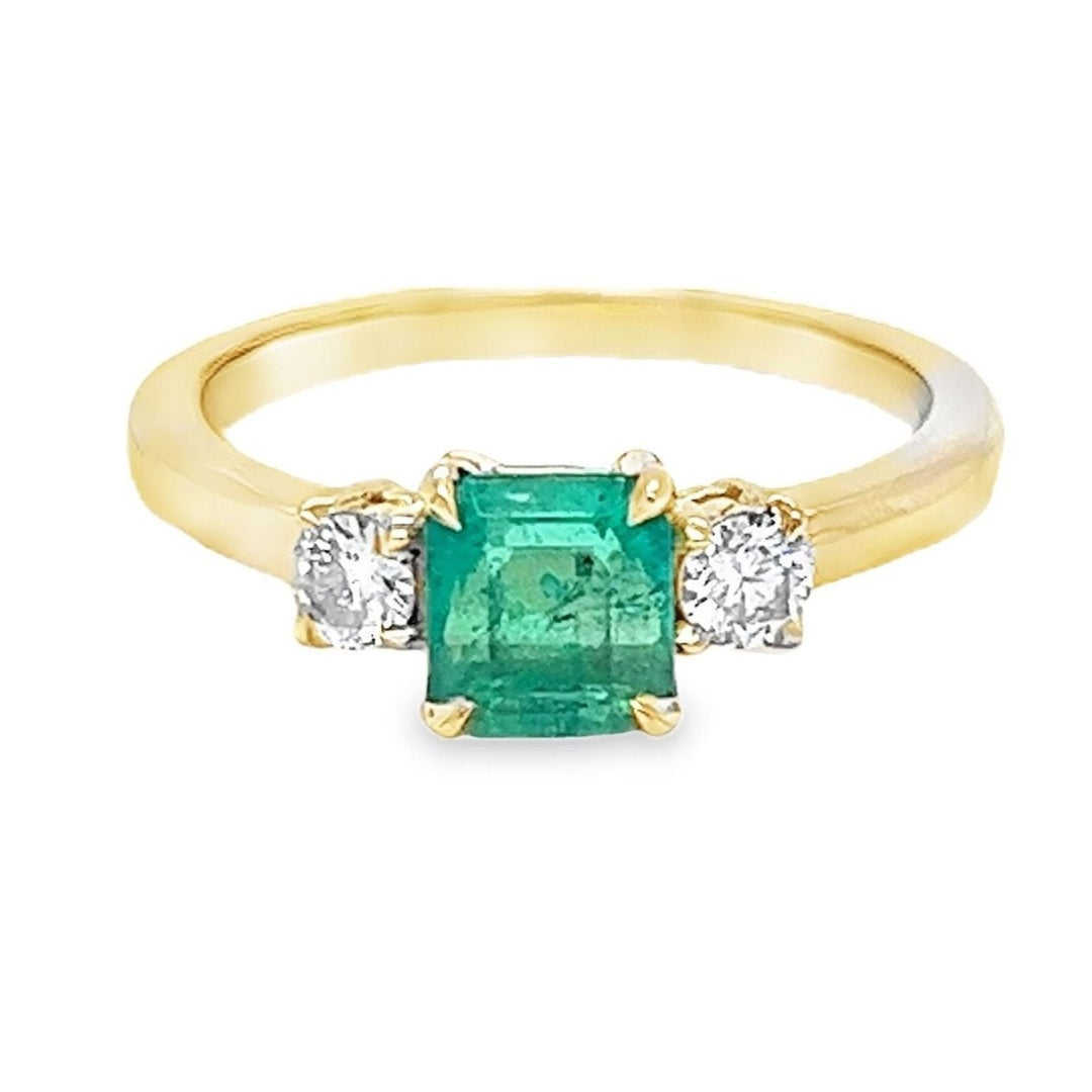 Emerald and Diamond Ring