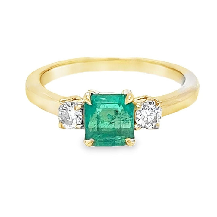 Emerald and Diamond Ring