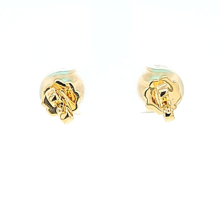 Emerald and Diamond Halo Stud Earrings