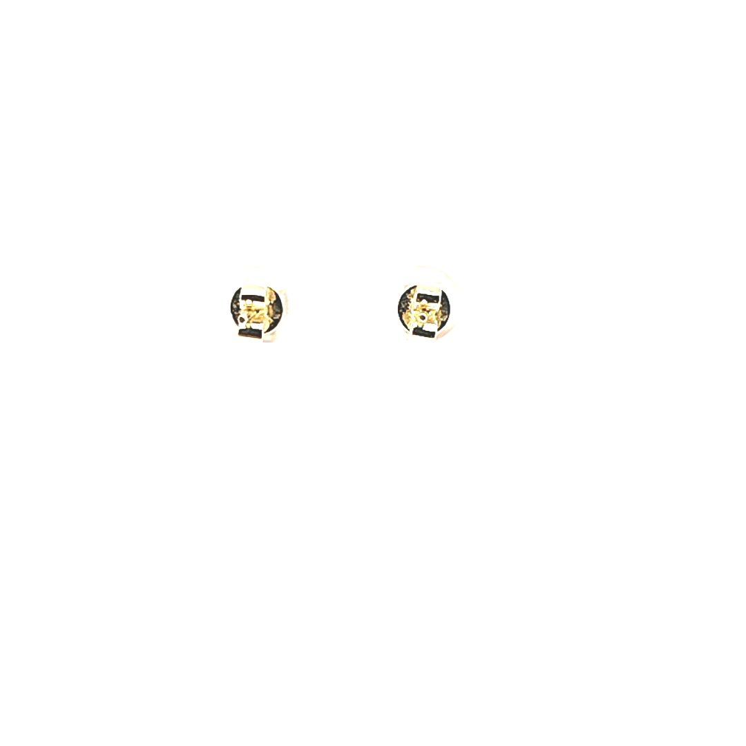 Oval Garnet Stud Earrings