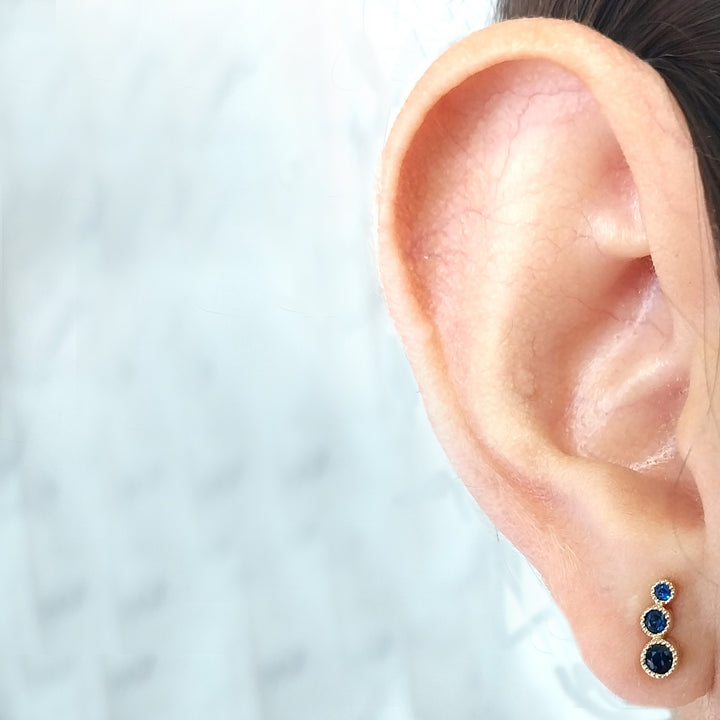 Sapphire Stud Earrings