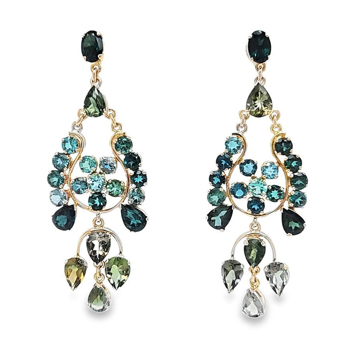 Tourmaline Chandelier Earrings