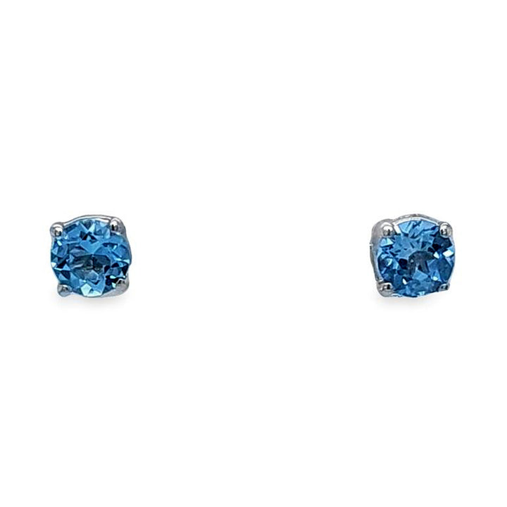 Aquamarine Stud Earrings