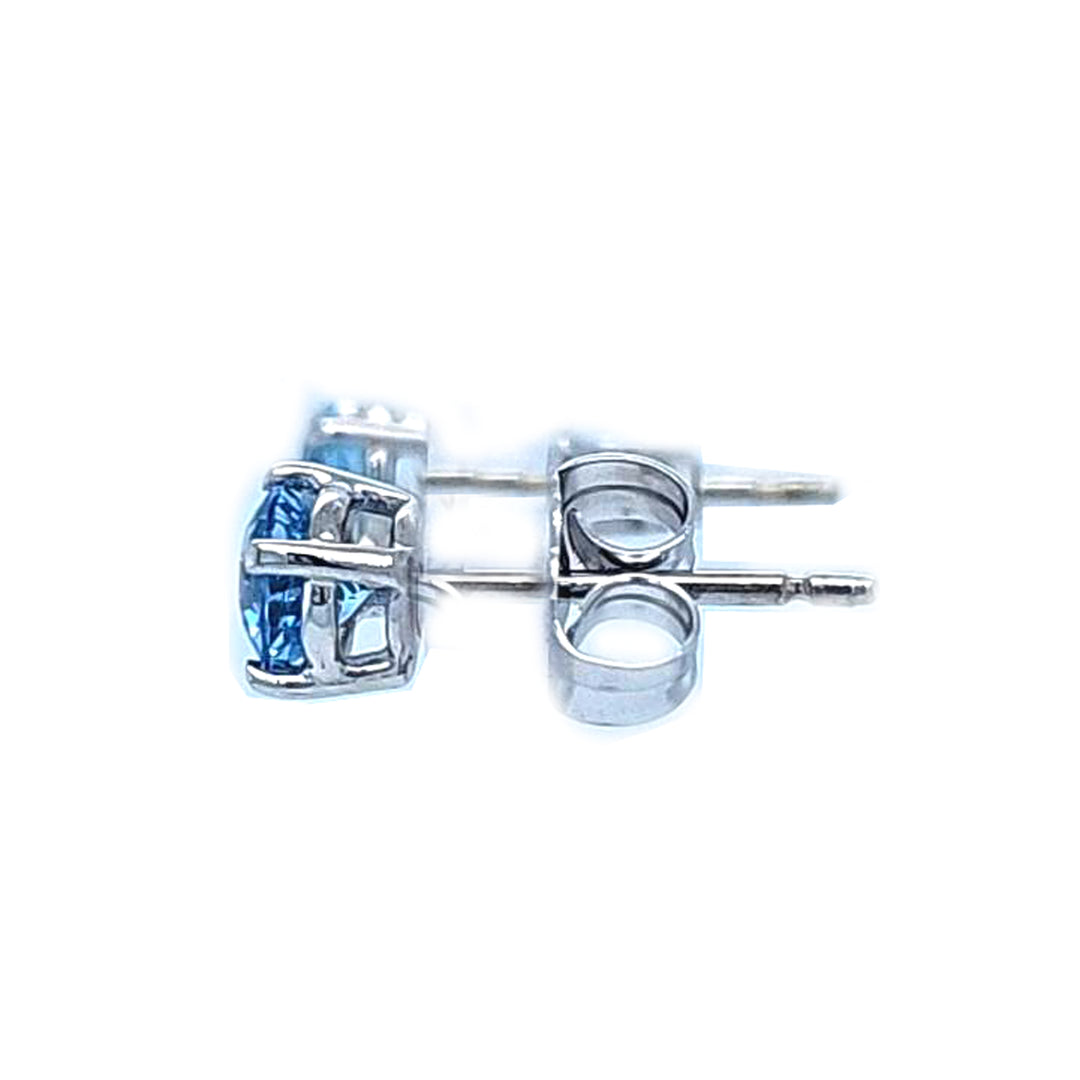 Aquamarine Stud Earrings