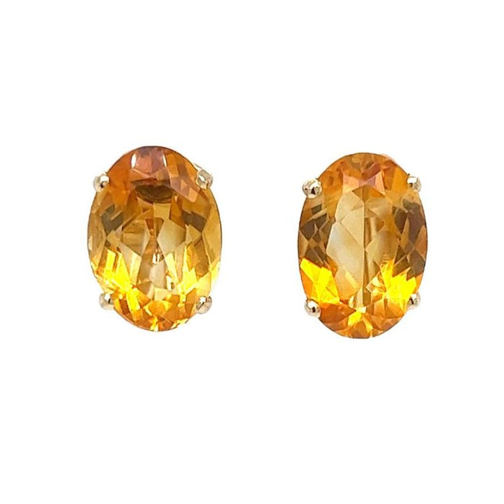 Citrine Stud Earrings