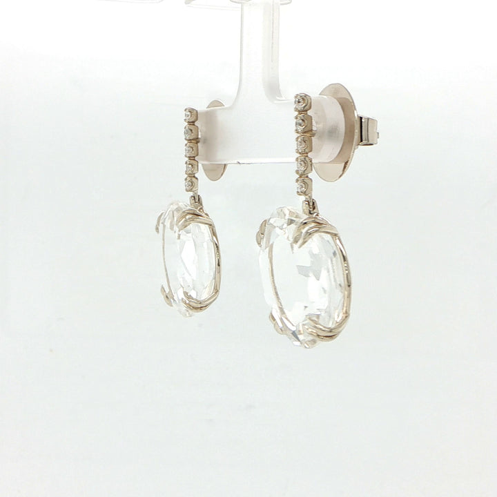 H. Stern 18K Noble Gold Cobblestone Quartz Drop Earrings