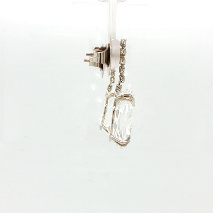 H. Stern 18K Noble Gold Cobblestone Quartz Drop Earrings