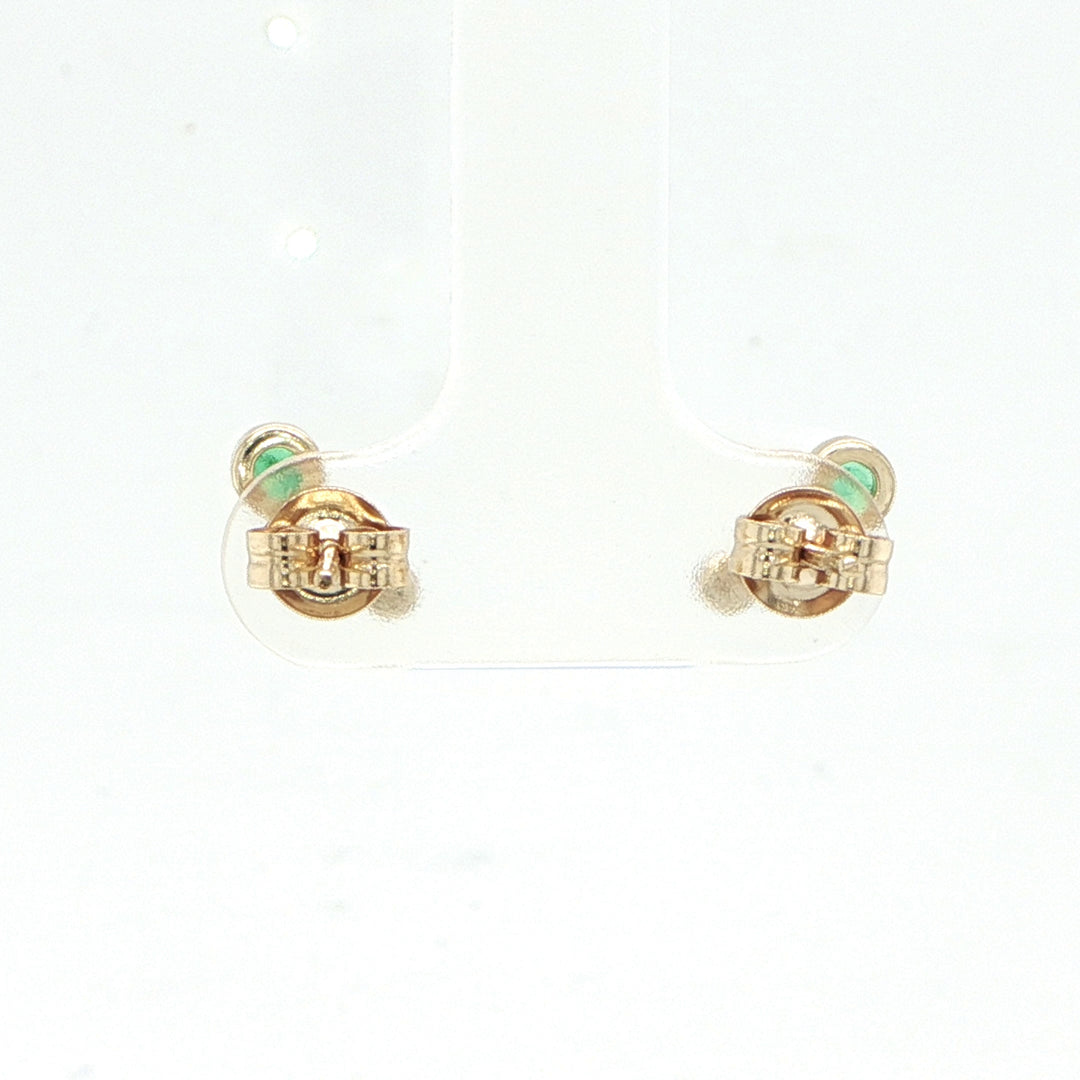 14K Yellow Gold Emerald Ear Crawler