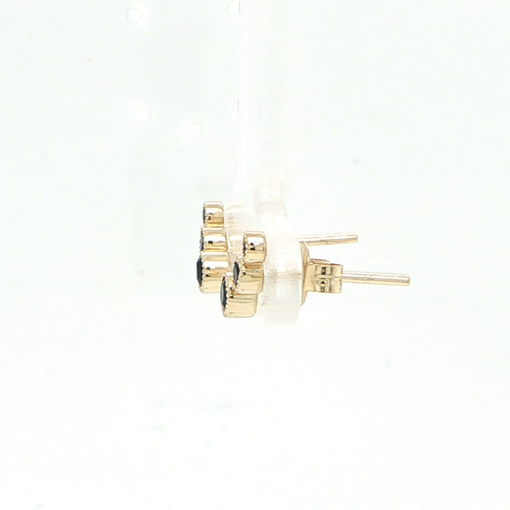 14K Yellow Gold Sapphire Ear Crawler