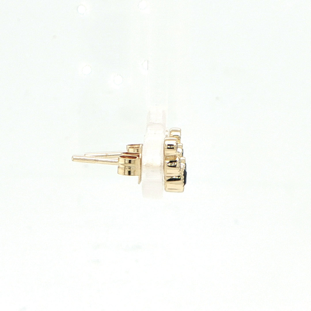 14K Yellow Gold Sapphire Ear Crawler