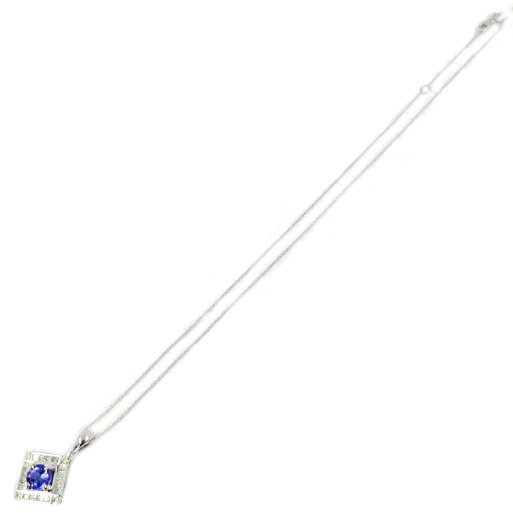 Tanzanite and Diamond Pendant Necklace