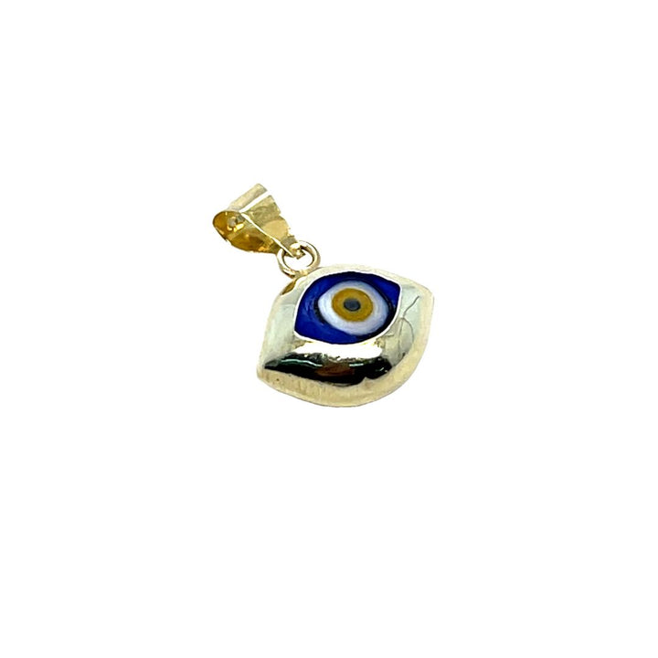 14K Yellow Gold Evil Eye Charm