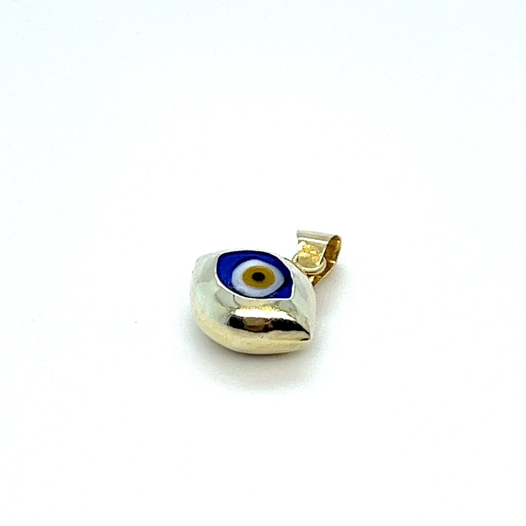 14K Yellow Gold Evil Eye Charm