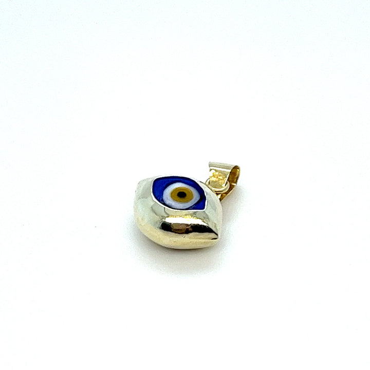 14K Yellow Gold Evil Eye Charm