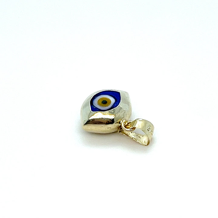 14K Yellow Gold Evil Eye Charm