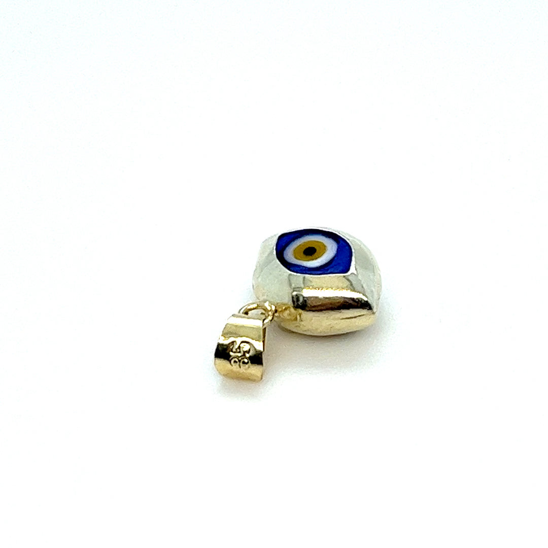 14K Yellow Gold Evil Eye Charm