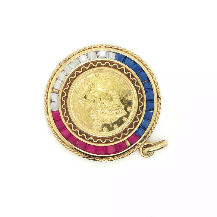 22K 1894 U.S. $5 Liberty Gold Coin Pendant