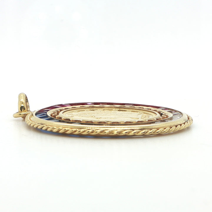 22K 1894 U.S. $5 Liberty Gold Coin Pendant