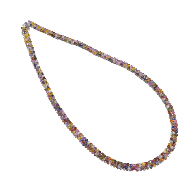 Briolette Cut Multicolor Sapphire Necklace