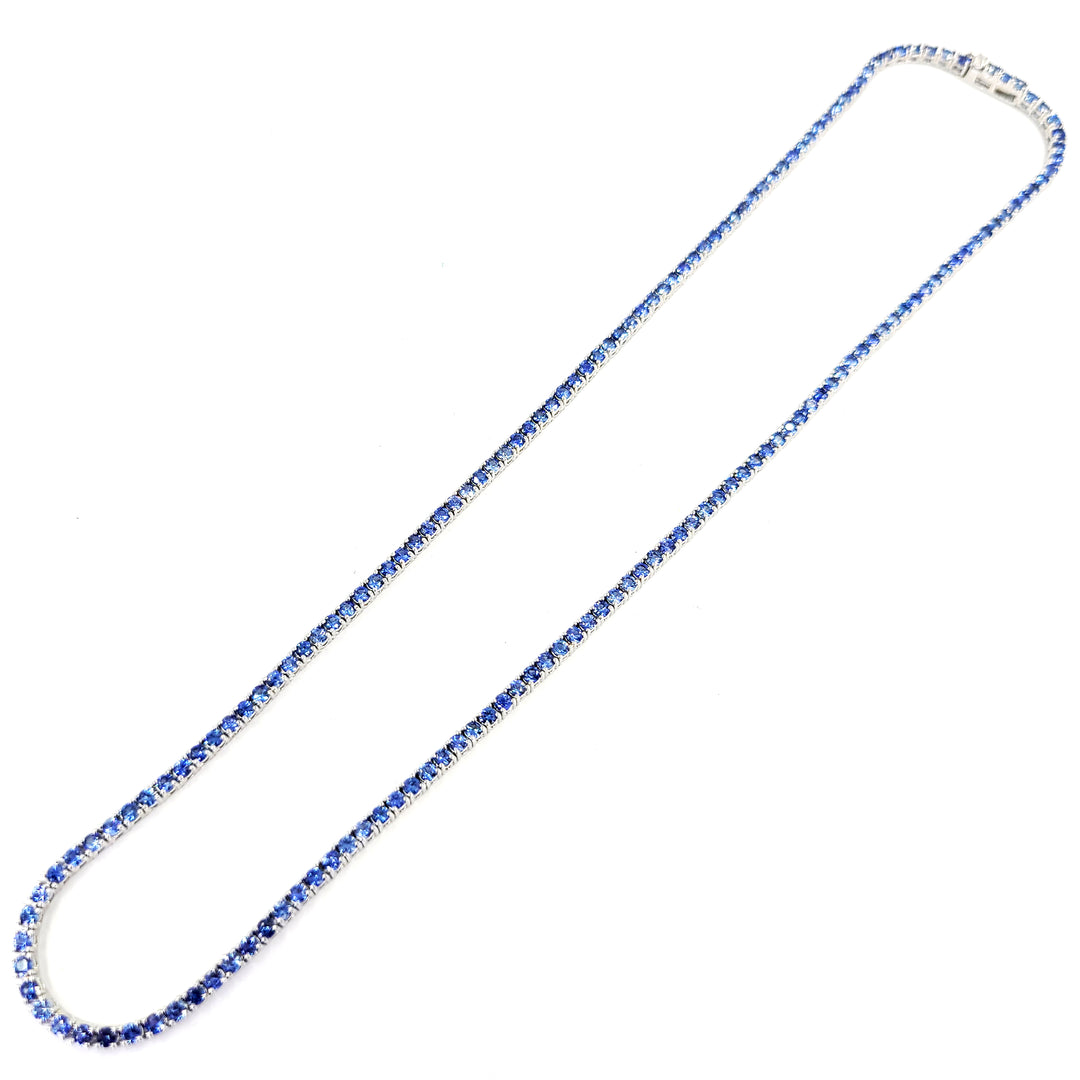 Sapphire Line Necklace
