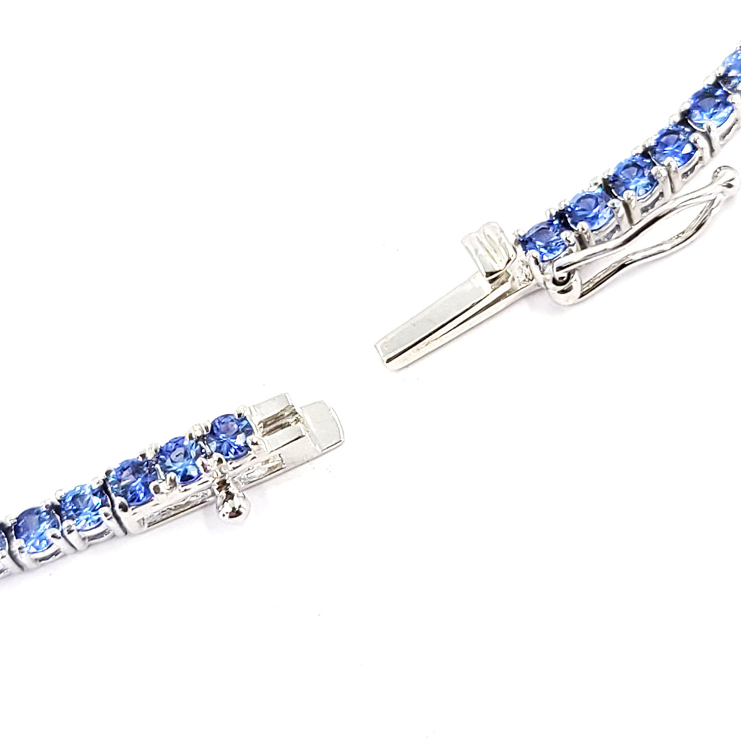 Sapphire Line Necklace