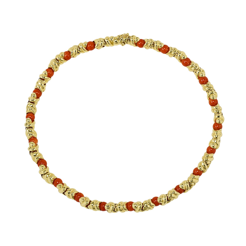 Coral Link Necklace