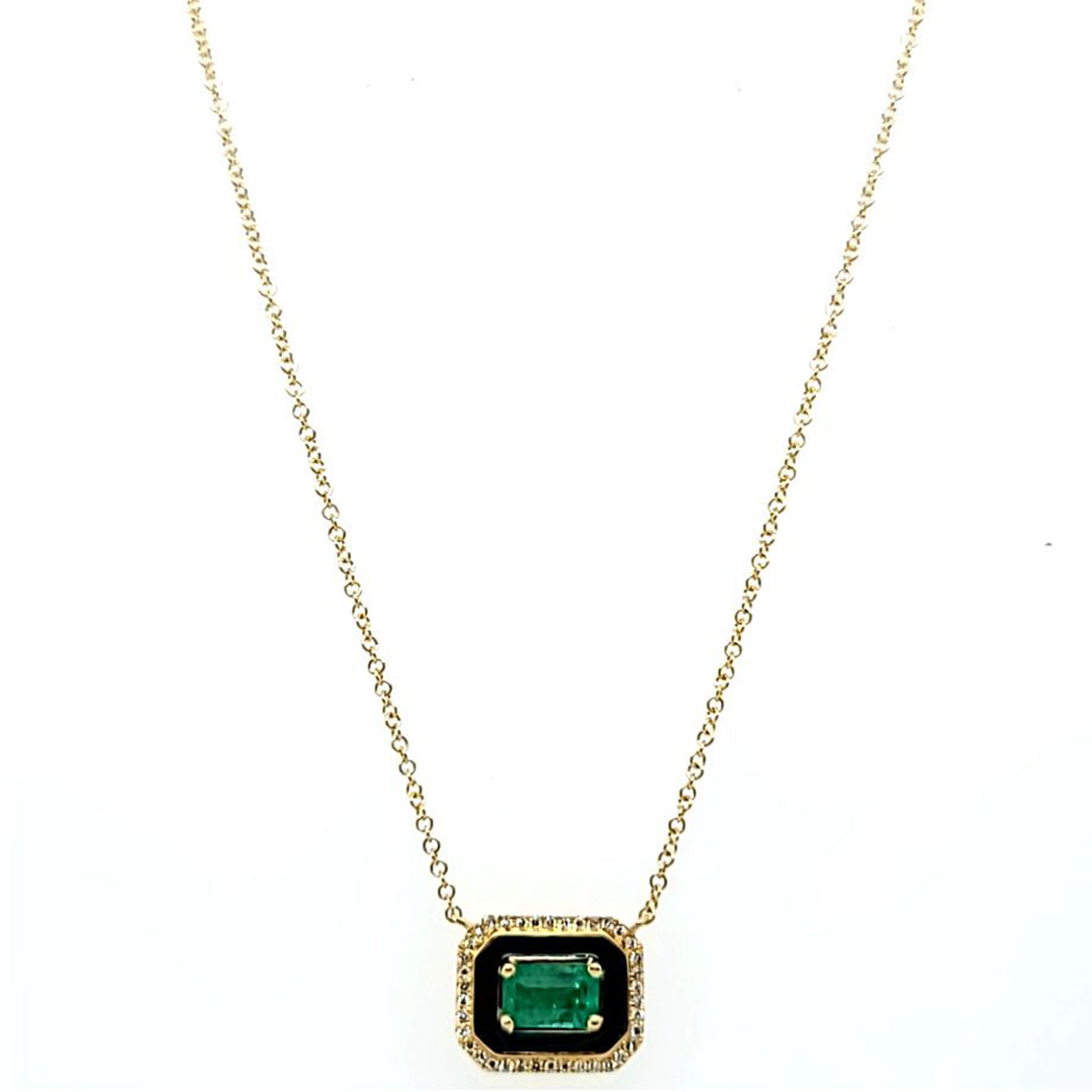 Emerald and Diamond Necklace