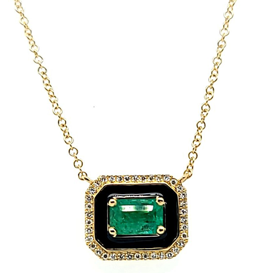 Emerald and Diamond Necklace