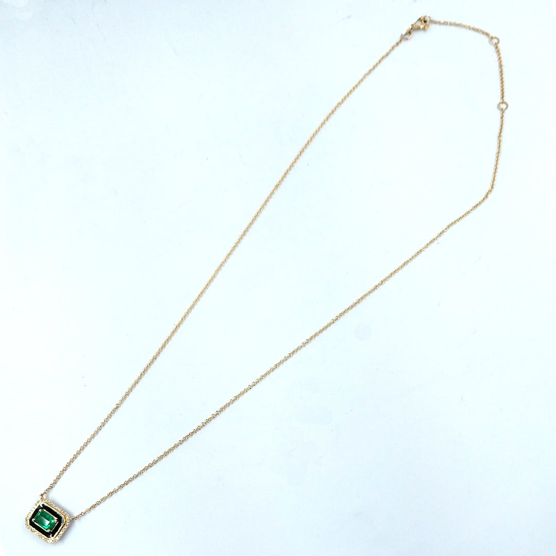 Emerald and Diamond Necklace