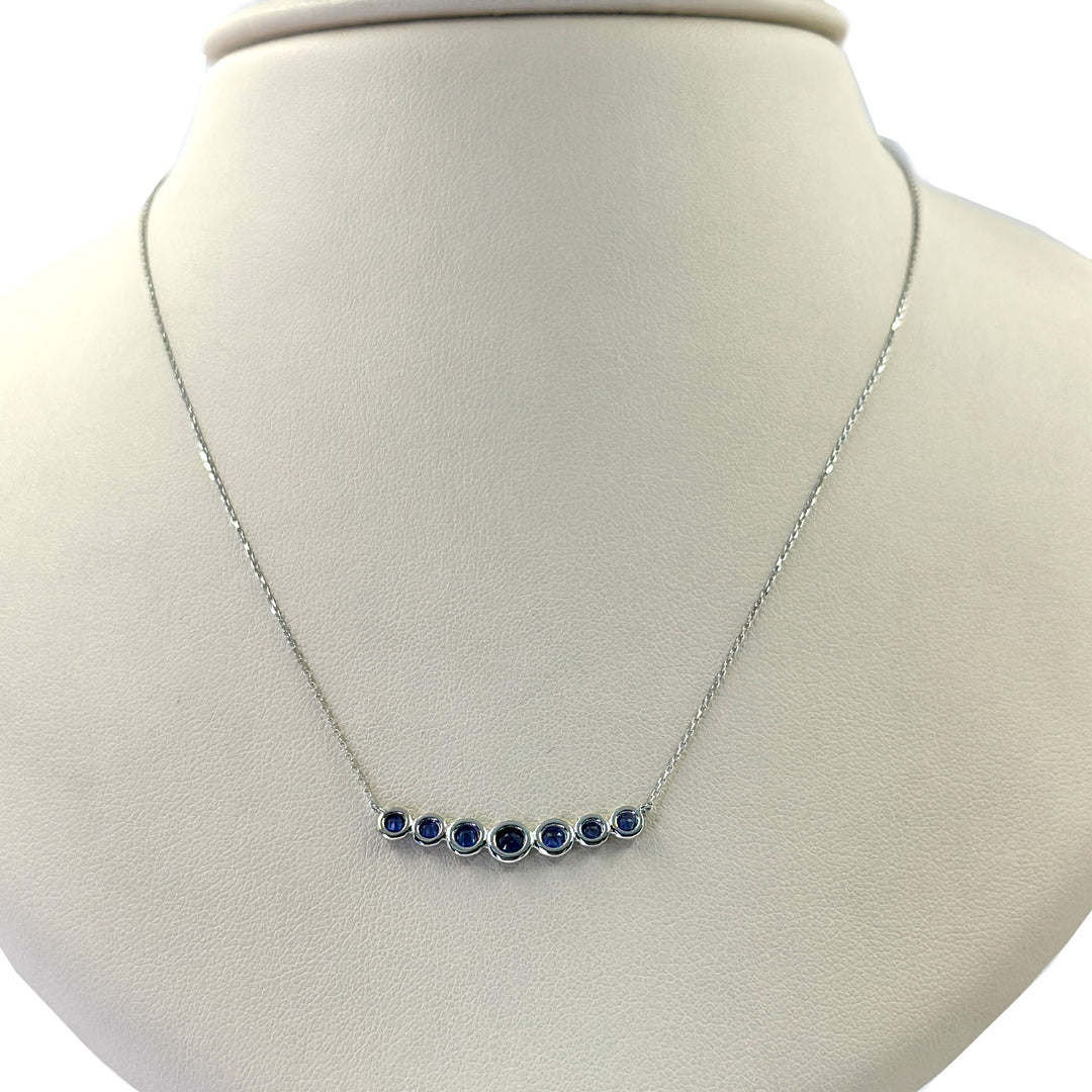 Sapphire Smile Necklace