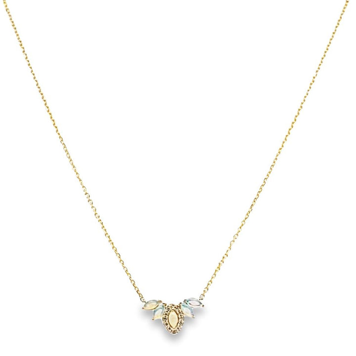 Australian Opal and Diamond Necklace