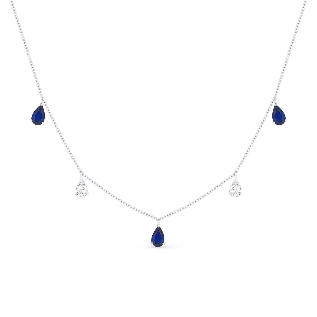 Sapphire and Diamond Necklace