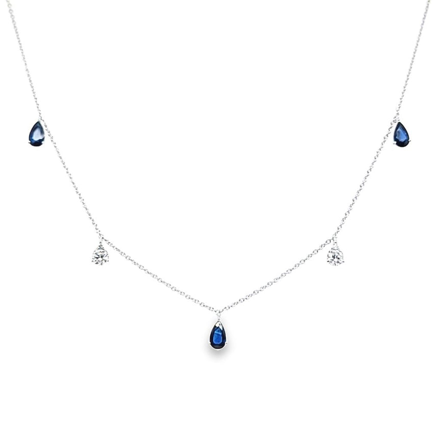 Sapphire and Diamond Necklace