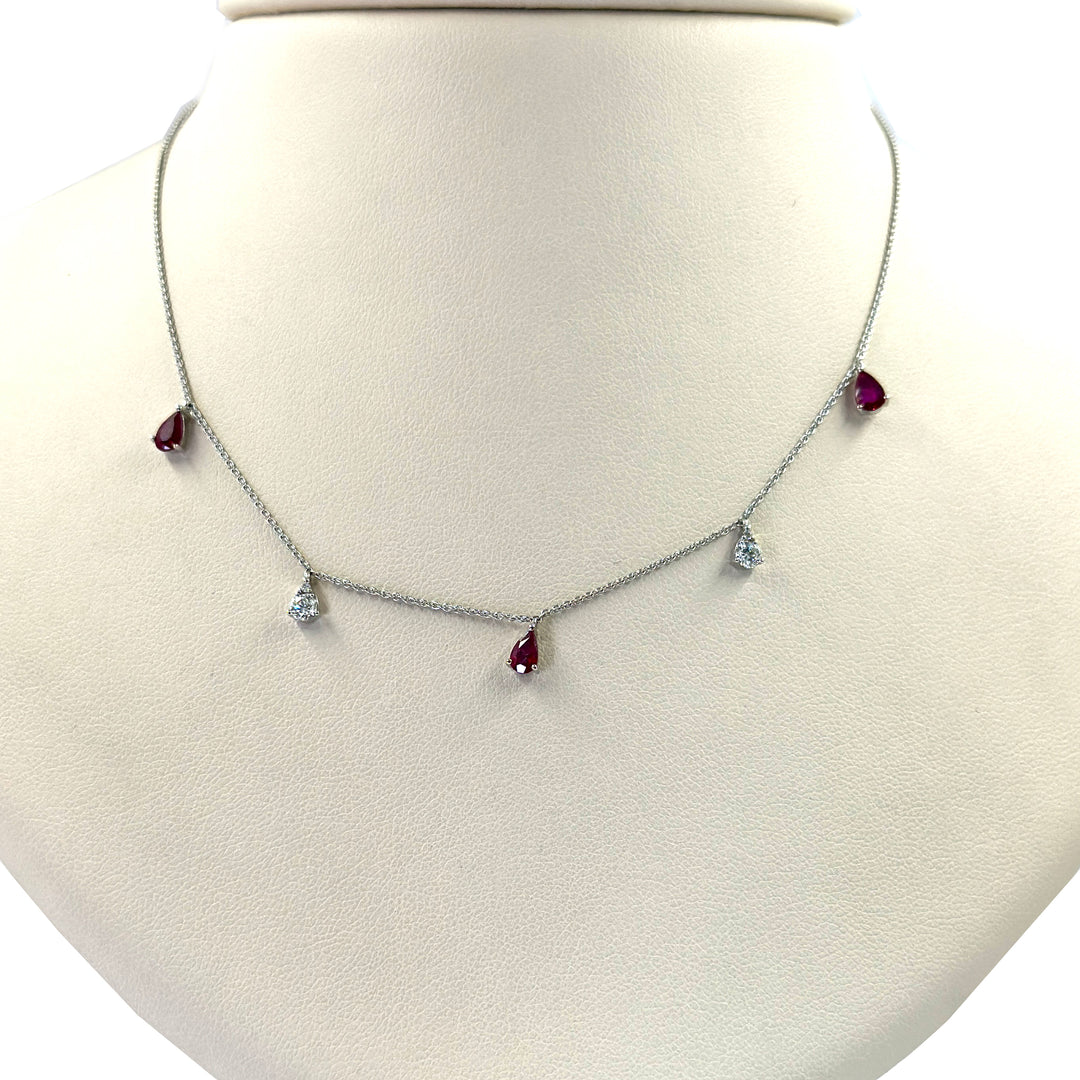 Ruby and Diamond Necklace