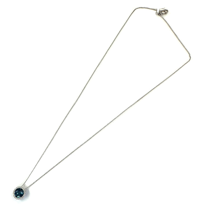 Blue Topaz Pendant Necklace