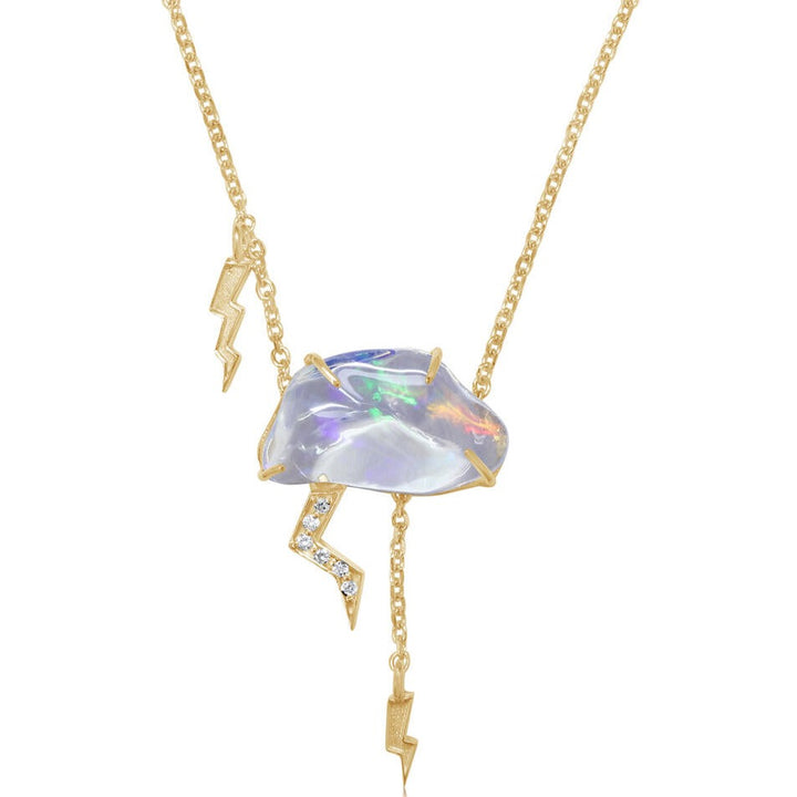 Opal Cloud Lightning Necklace