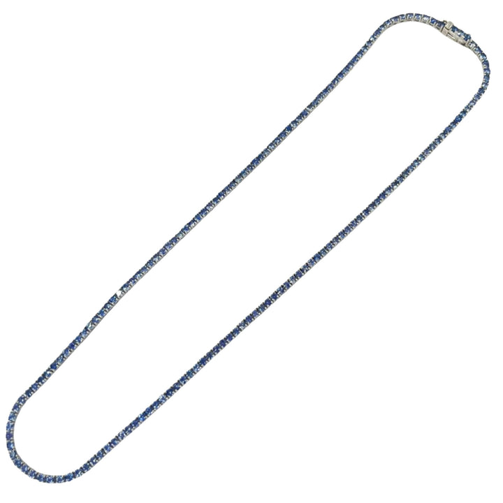 Sapphire Line Necklace