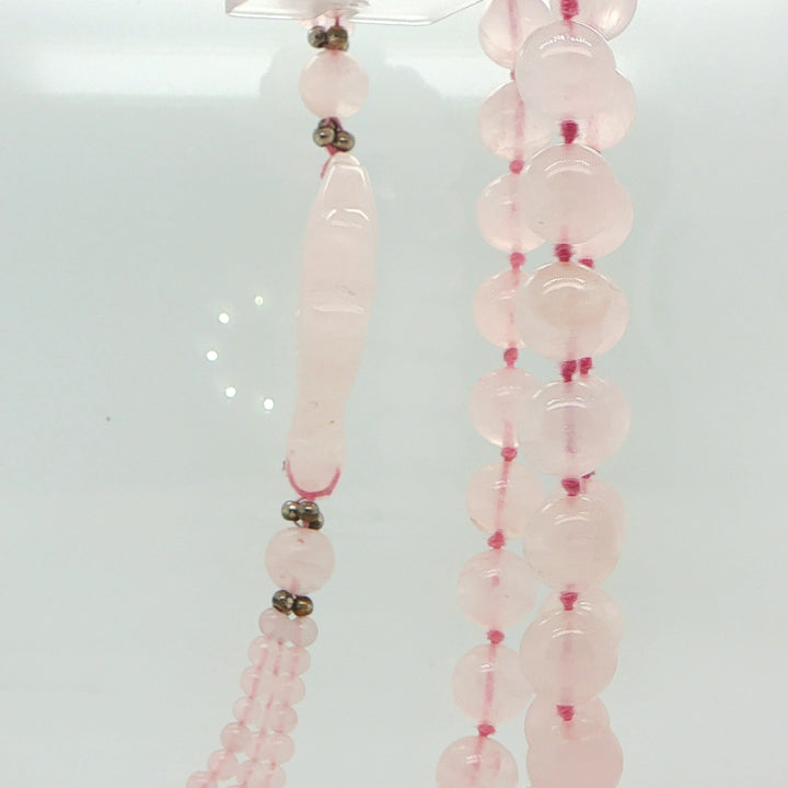 Knotted 10mm Rose Quartz Endless Necklace – 32” Beaded Strand