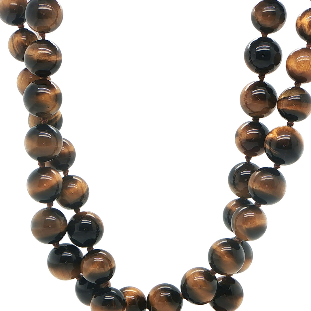 Gold Filled Tiger Eye Beaded Necklace