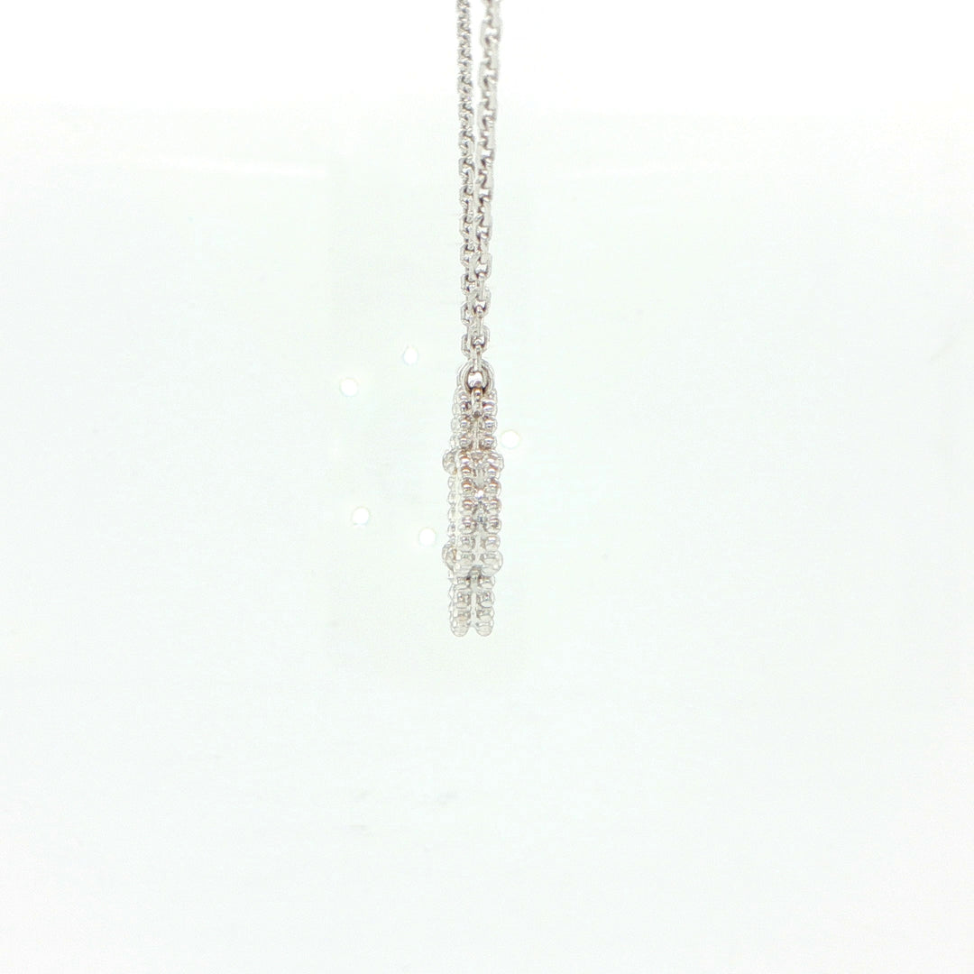 Van Cleef & Arpels Alhambra Mother of Pearl Necklace 18K White Gold