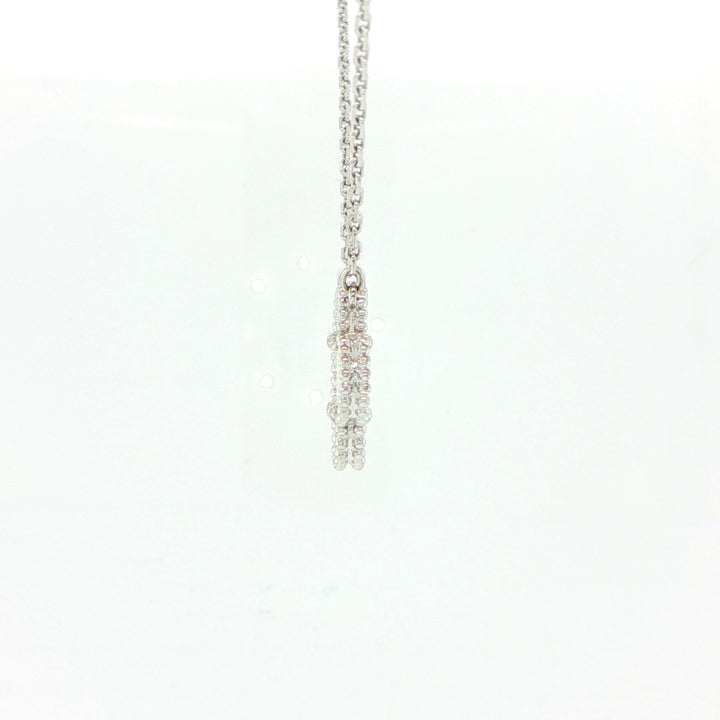 Van Cleef & Arpels Alhambra Mother of Pearl Necklace 18K White Gold